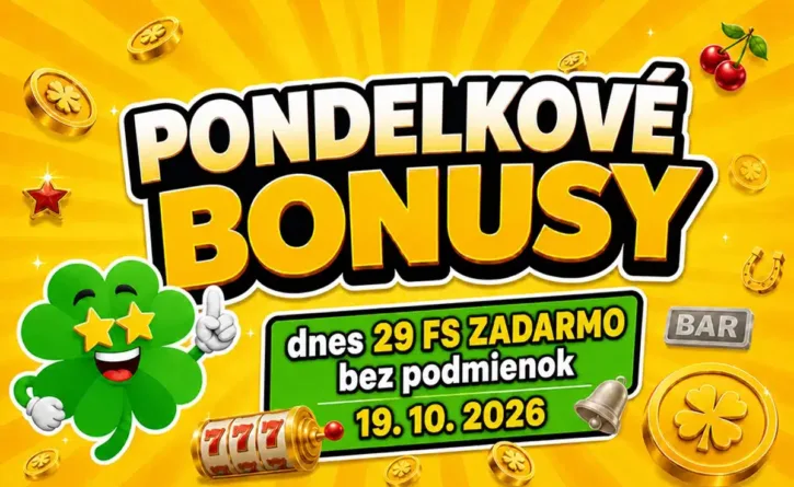 pondelkové bonusy 19. 10. 2026
