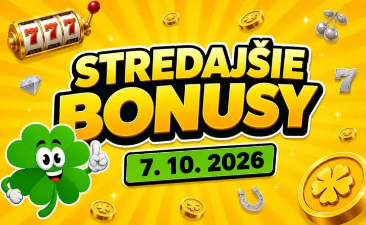 Stredajšie bonusy 7.10.2026