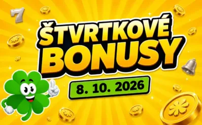 Štvrtkové bonusy 8. 10. 2026