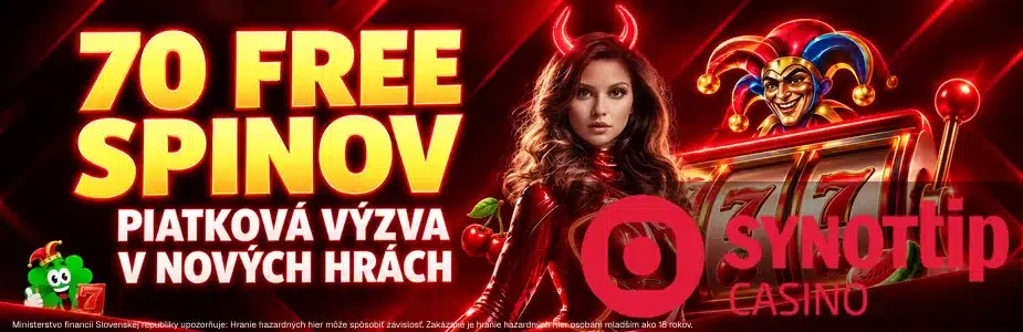 70 free spinov v synottipe