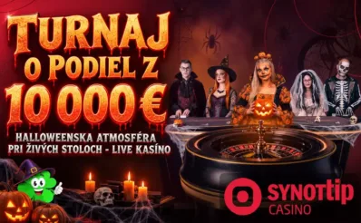 Turnaj o podiel z 10 000 € v live kasíne