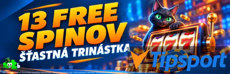 13 free spinov v Tipsporte